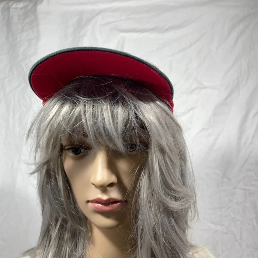 Disney Mickey Mouse Hat Cap Snapback Boys One Size Red Gray Adjustable‎ Cartoon